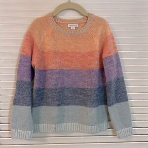Flapdoodles Rainbow Sweater Size 5y Wool-Nylon Blend